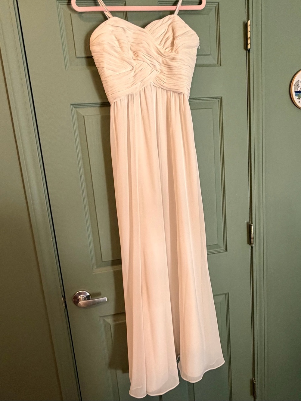 Lauren Ralph Lauren Ivory Strapless Evening Gown Dress Size 4 - Picture 6 of 11